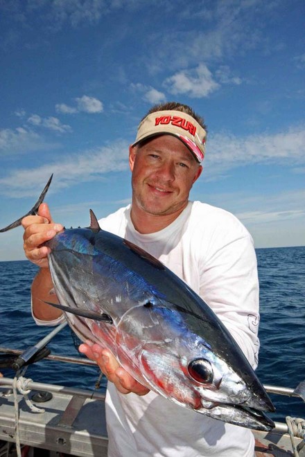 Tuna are streamlined and very fast, dont go too light or you may be spooled © Jarrod Day
